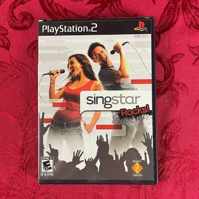 SINGSTAR ROCKS! (Playstation 2) Sony, w/ book, ESRB - E10+