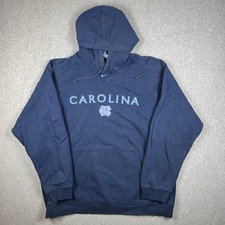 Vintage Y2K Nike Team UNC Carolina Tarheels Center Swoosh Sweatshirt Hoodie XL
