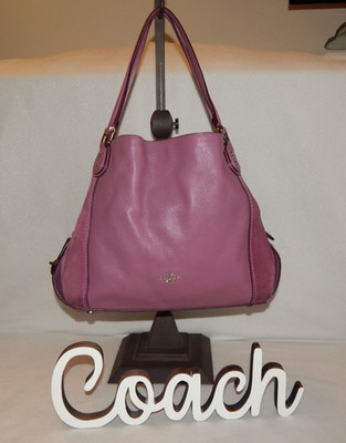 Coach Handbag Purse 20164 Edie 31 Primrose Pink Leather Tote Shoulder Bag GUC