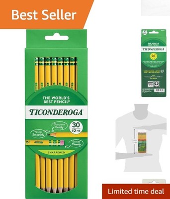 Classic 30 Count Pencils - Pre-Sharpened HB Soft, Safe & Comfortable Writing