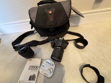 Nikon D5500 24.2MP DSLR Camera w/18-135mm 55-200mm VR Lens Bundle - Black