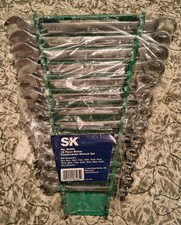 SK Tools NEW 15 Piece 12 Point Metric Regular Combo Super Chrome Wrench Set NOS 