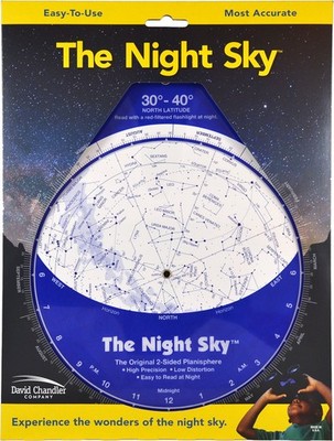 The Night Sky 20°-30°N (Large) Star Finder