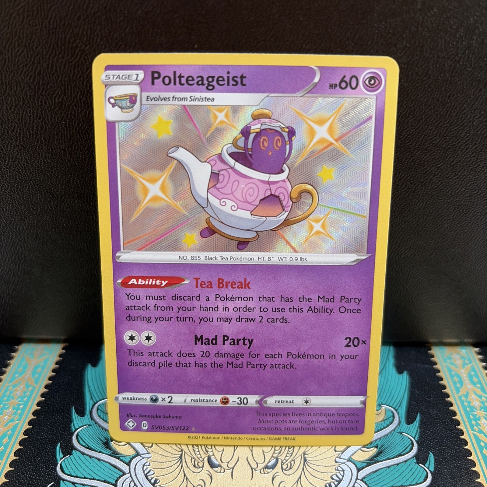 Polteageist SV053/SV122 Shiny Rare Shining Fates Shiny Vault Pokemon NM