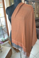 PASHMINA SHAWL FANCY beaded TASSELS CASHMERE SHAWL  6 DESIGNS