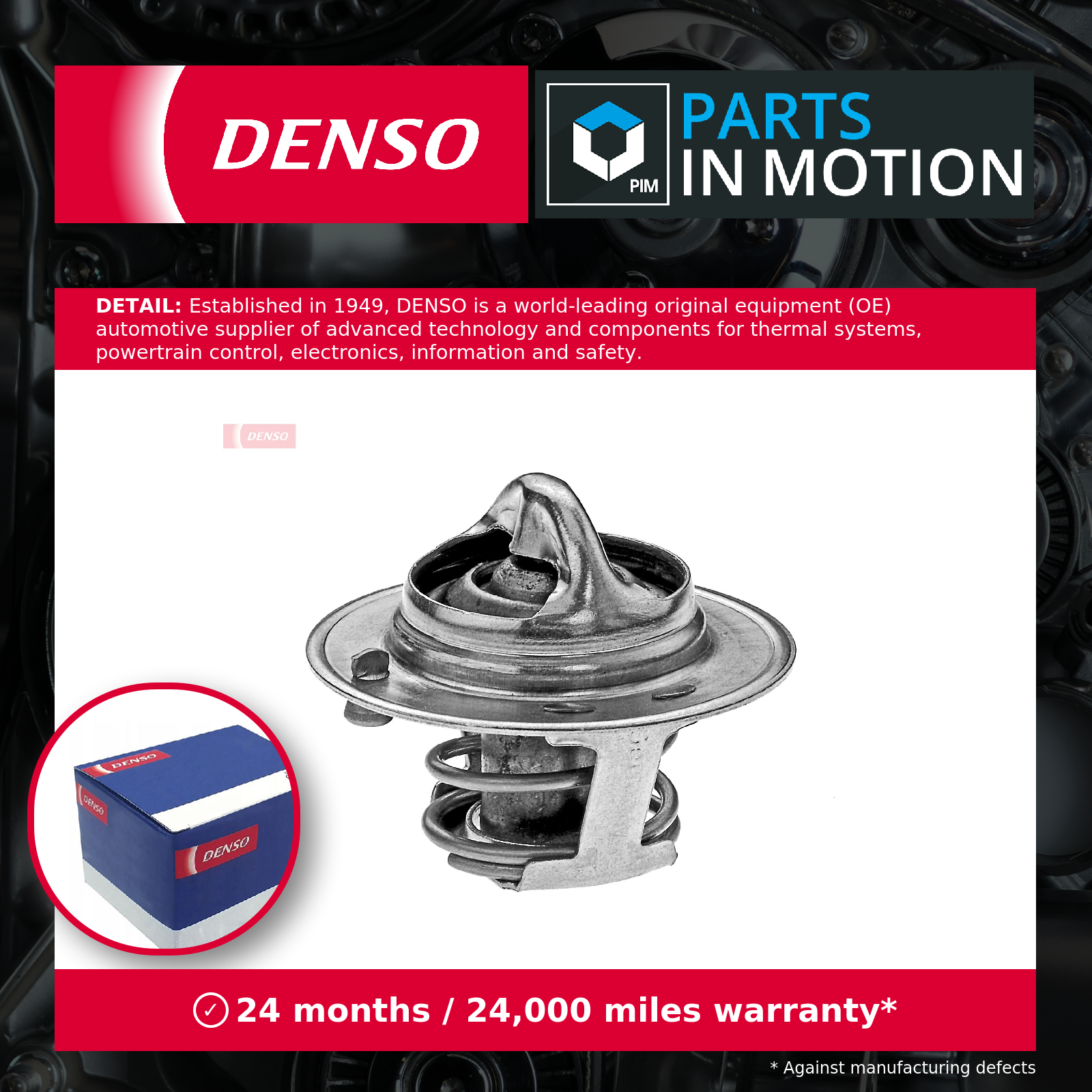 Fits DENSO DTM82202 Thermostat FORD FIESTA VI - Image 7
