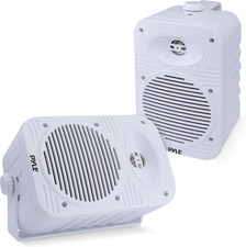 Indoor Outdoor Speakers Pair - 500 Watt Dual Waterproof 5.25  2-Way Full Range