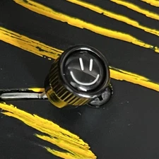 Kinnatone Smiley Face 2 black  Strat Tele Schecter switch tip Knob Blade Style