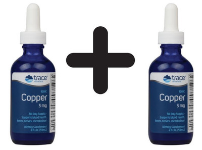 2 x Trace Minerals Ionic Copper - 59 ml. (338,90 EUR/L)
