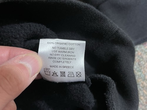 Manors Golf Organic Course Pullover Men's Size XL Black Crew Sweater Cotton - Picture 8 of 16