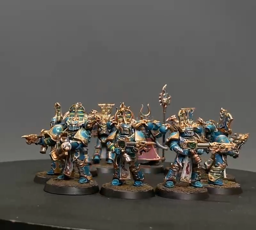 Warhammer 40K PRO-PAINTED Thousand Sons Rubric marines Miniature model Army - Video 1 of 1