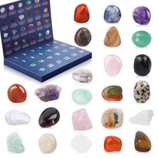 Crystal Advent Calendar 2026 for , 24 Natural Gemstones  Healing Stones Adve...