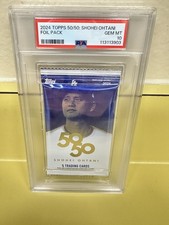 2024 Topps 50/50 Shohei Ohtani Foil Pack PSA 10 Gem Mint World Series MVP