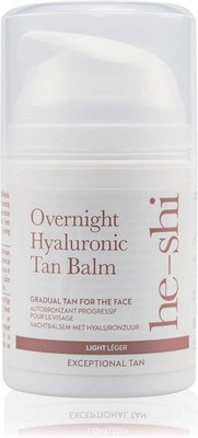 He-Shi Gradual Face Tan - Hyaluronischer Bräunungsbalsam über Nacht - Anti-Aging Gradual