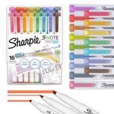Sharpie S-Note Duo Dual-Ended Creative, Assorted Colors, Fine  Chisel Tips