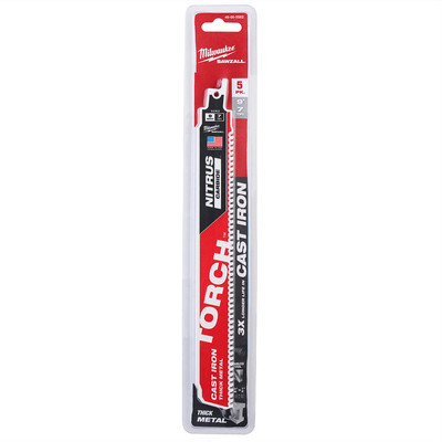 Milwaukee 48-00-5562 Milwaukee Tool 9'' 8TPI The TORCH for CAST IRON with NITRUS 