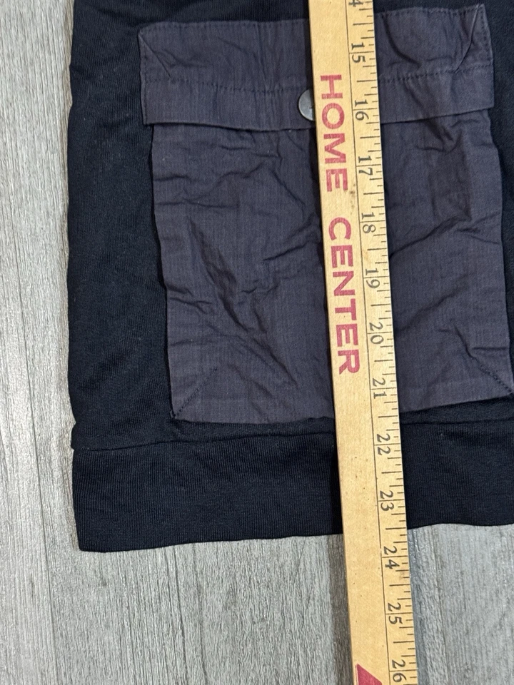 Chaleco utilitario John Varvatos para hombre azul marino bolsillos cremallera completa Foto 3 de 4