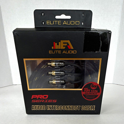 Elite Audio Pro Series EA-PRO615 15ft 6ch RCA M-M Shielded OFC Cable