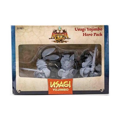 Arcadia Quest Erweiterung Usagi Yojimbo Helden-Set SW (Neu) Miniaturen-Boxset