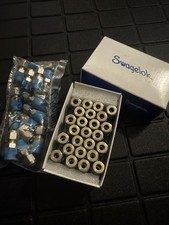 LOT OF 40 Swagelok 1/4" Tube x 1/4" M NPT SS-400-1-4