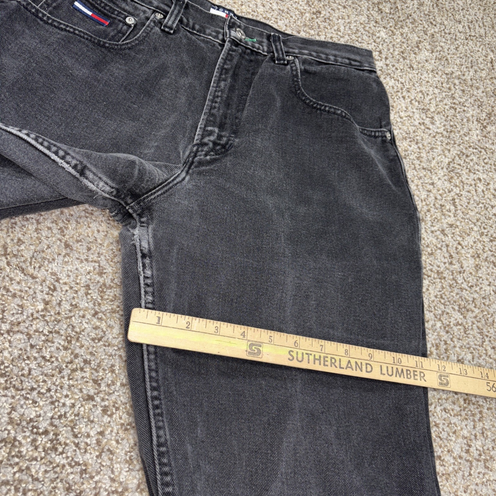 Vintage Tommy Hilfiger Men’s Black 33x30 Fits 30 X 29 Freedom Jean Vtg - View 12