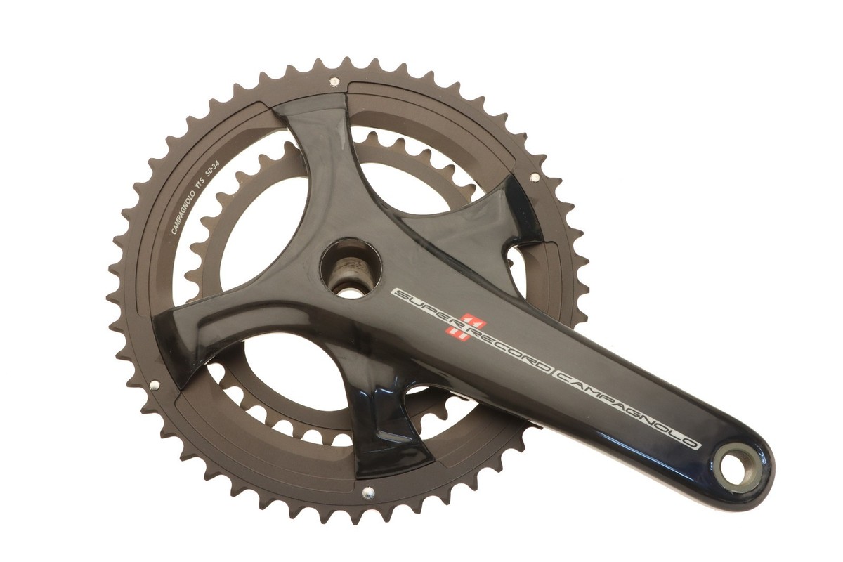 Campagnolo Super Record Titanium Crankset 50/34T 11s Compact 175mm