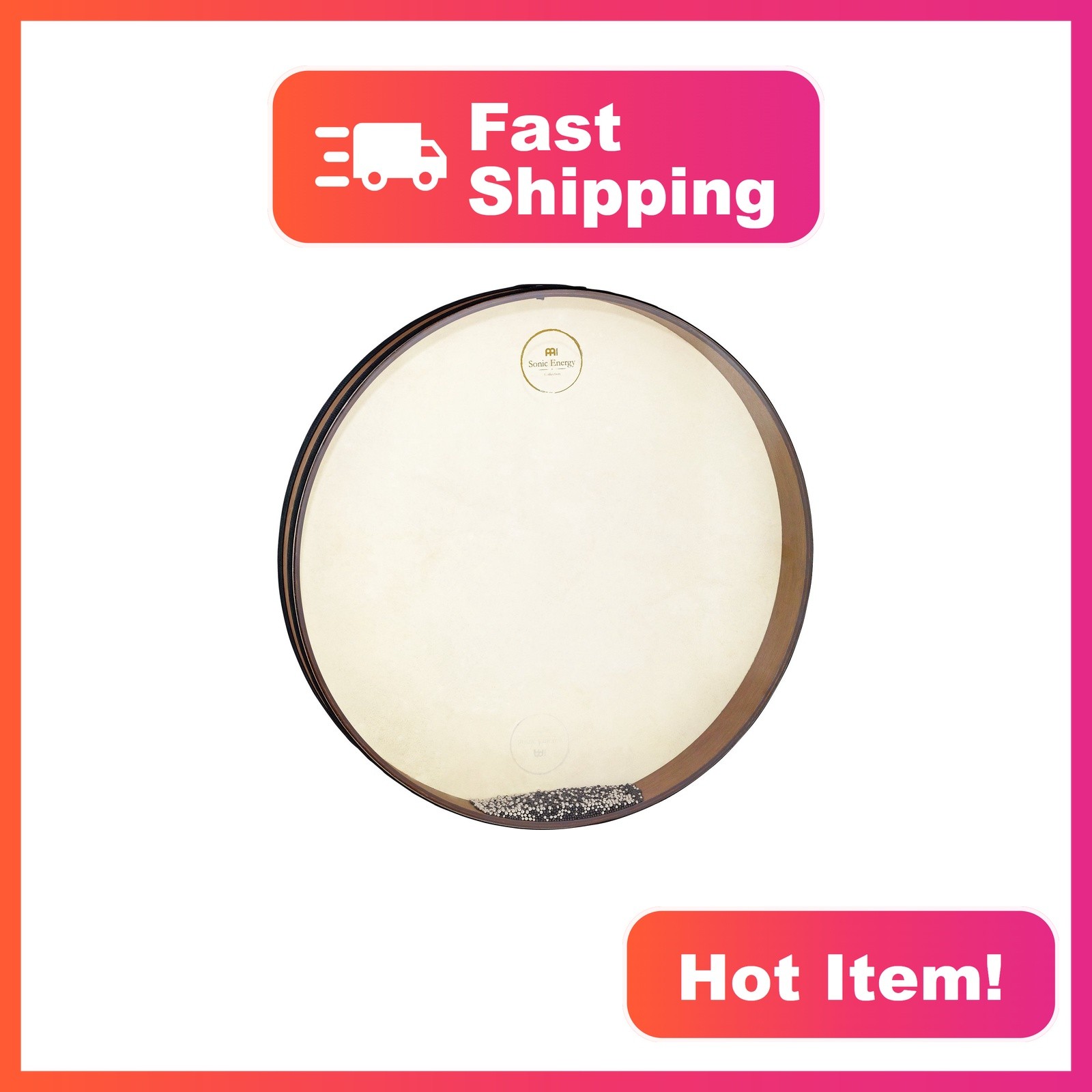 Sonic Energy Wave Drum, 22 Inch Natural Rawhide