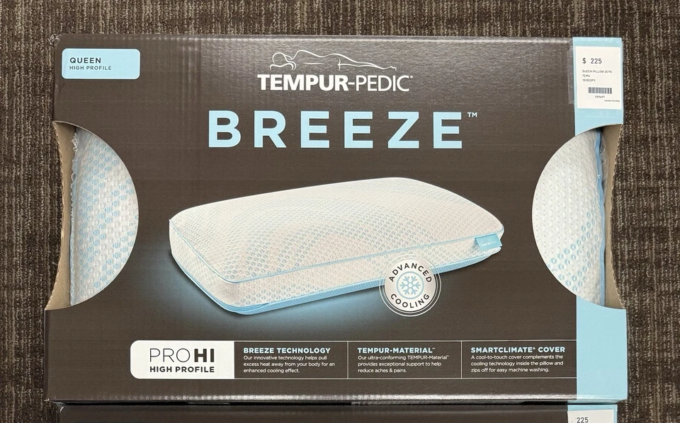 TEMPUR-PEDIC BREEZE QUEEN HIGH PROFILE PILLOW
