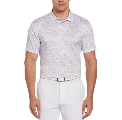 Ben Hogan Performance Mens Floral Golf Polo Shirt Size 3X Short Sleeve Stretchy