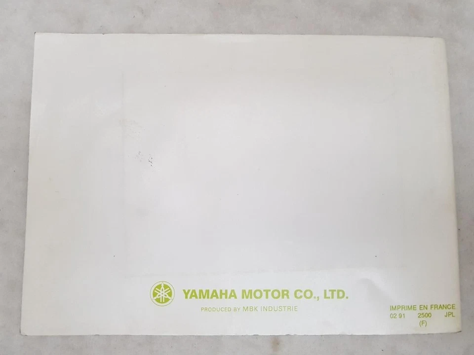 YAMAHA BW's Motorcycle Owners Manual FEB 1991 #4CAF8199-20 - Image 4 of 4