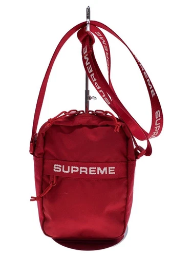 Sac bandoulière Supreme nylon ROUGE occasion