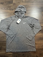 Men  s Nike Hooded Swim Shirt Medium UPF 40 Dri-Fit NESSB669-001 NEW WITH TAG FS