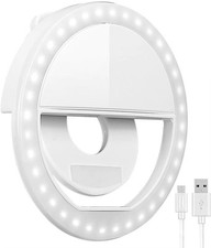 Rechargeable Clip-On Ring Light for Phones, Tablet, iPad. TikTok  Selfie Ready