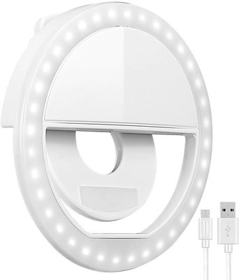 Rechargeable Clip-On Ring Light for Phones, Tablet, iPad. TikTok & Selfie Ready