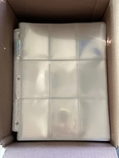 300 ULTRA PRO PLATINUM NINE POCKET TRADING CARD PAGES SHEETS LOT USED EXCELLENT