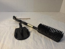 vintage horse head brush equestrian stallion buck head handle Japan knight