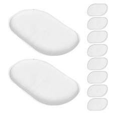 12Pcs Washable Silicone Makeup Sponge Set for Foundation Powder Puff Application