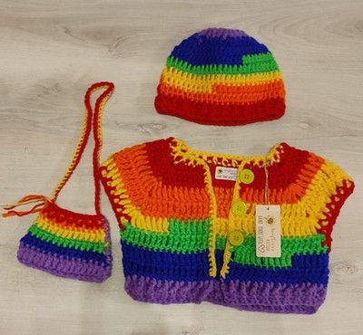 Poncho mit Kapuze und Handtasche (2 Arten)