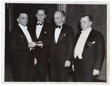 1937 FBI Director J. Edgar Hoover Receiving Award Penn Athletic Club News Photo