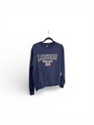 London England Sweatshirt mit Rundhalsausschnitt marine Größe Large bestickt Union Jack