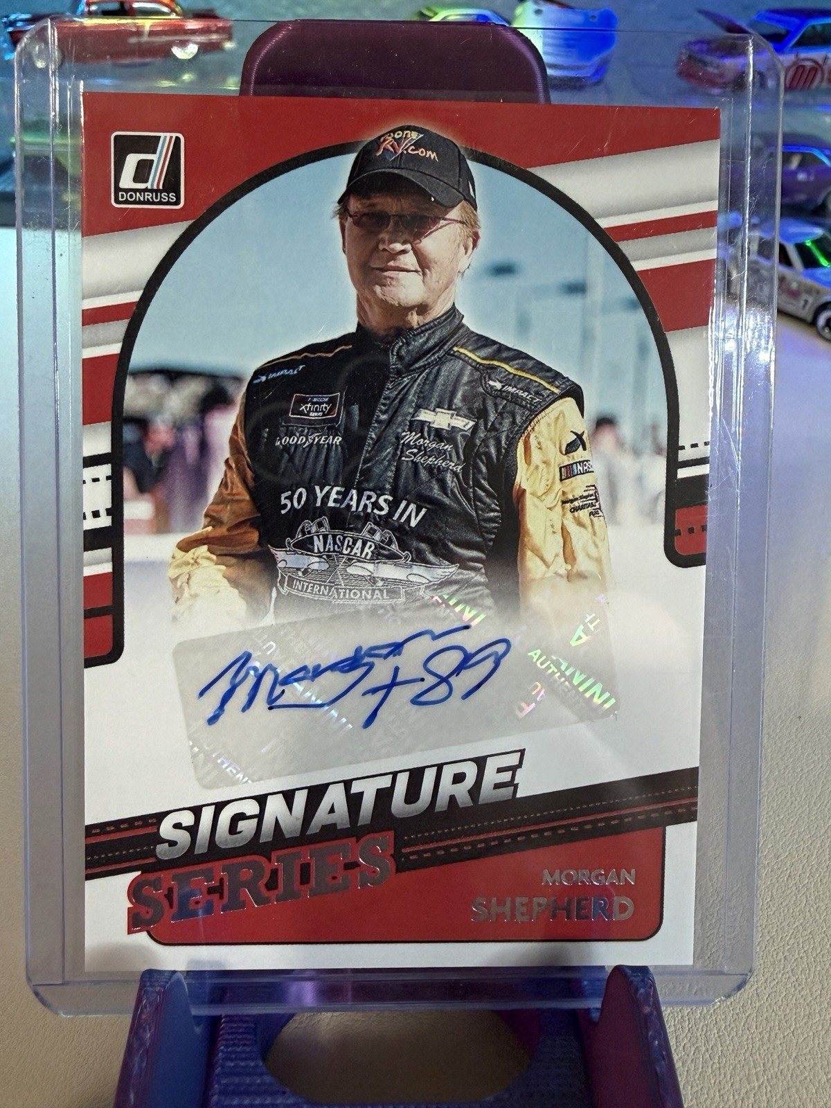 Panini 2022 Donruss NASCAR Signature Series Morgan Shepherd SS-MO Auto Insert
