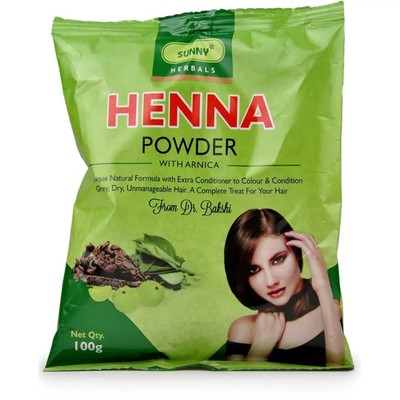 Bakson Sunny Arnica Henna Powder ( Hair & makes them Dark and Silky )