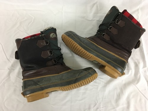 Igloo Black and Green Thermolite Thin Insulation Steel Shank Boots Men's Size 9 - Picture 7 of 9