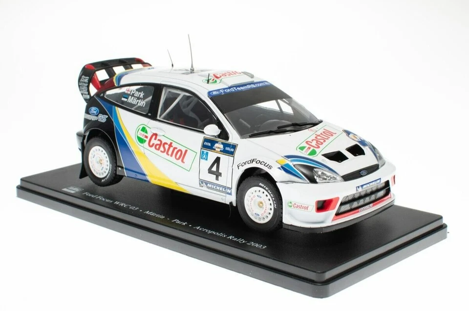 Ford Focus WRC 03 - Rally Acropolis, 2003 - Markko Märtin (Escala 1:24) IXO, n60 - Imagen 2 de 4