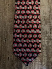 Vintage 2003 Ohio State University Logo Repeat Tie by Ralph Marlin and Co