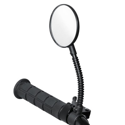 Flexstalk Handlebar Bike Mirror, Fully Adjustable Rearview Clamp On Bike Mirr...
