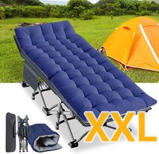 NAIZEA Oversized Camping Cot 78x32x18 inch XXL Folding Bed W/ Mattress Carry Bag