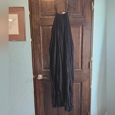 Loving People Flowy Black Maxi Dress
