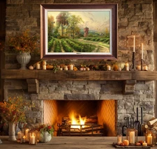 Thomas Kinkade ~ Abundant Harvest ~ 24x36 S/N Oil on Canvas Master Highlighted