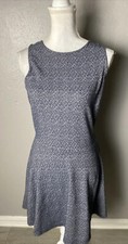 GAP Womens Blue Print Dress Sleeveless Fit and Flare Size M